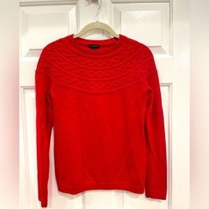 Red Talbots women's sweater XS in great condition